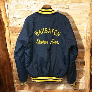Vintage Wahsatch Shooters Assn. Butwin Nylon Snap Jacket USA Men's Medium